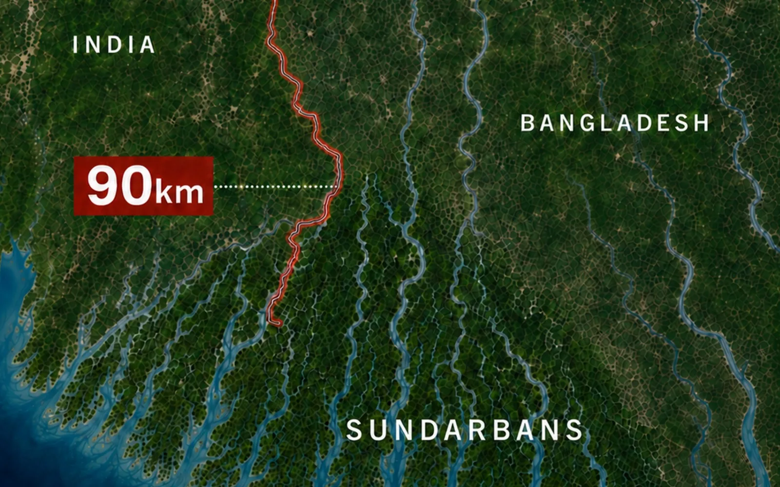 For the first time, India to fence 90km of Sundarbans border with BD due to national security reasons