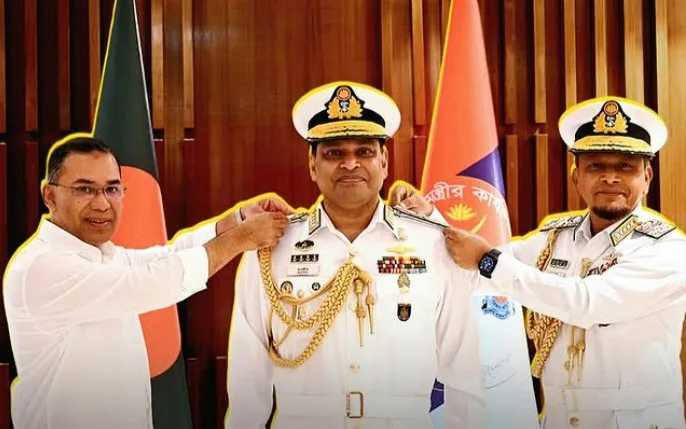 Khondkar Misbah ul Azim becomes the new Navy chief of Bangladesh