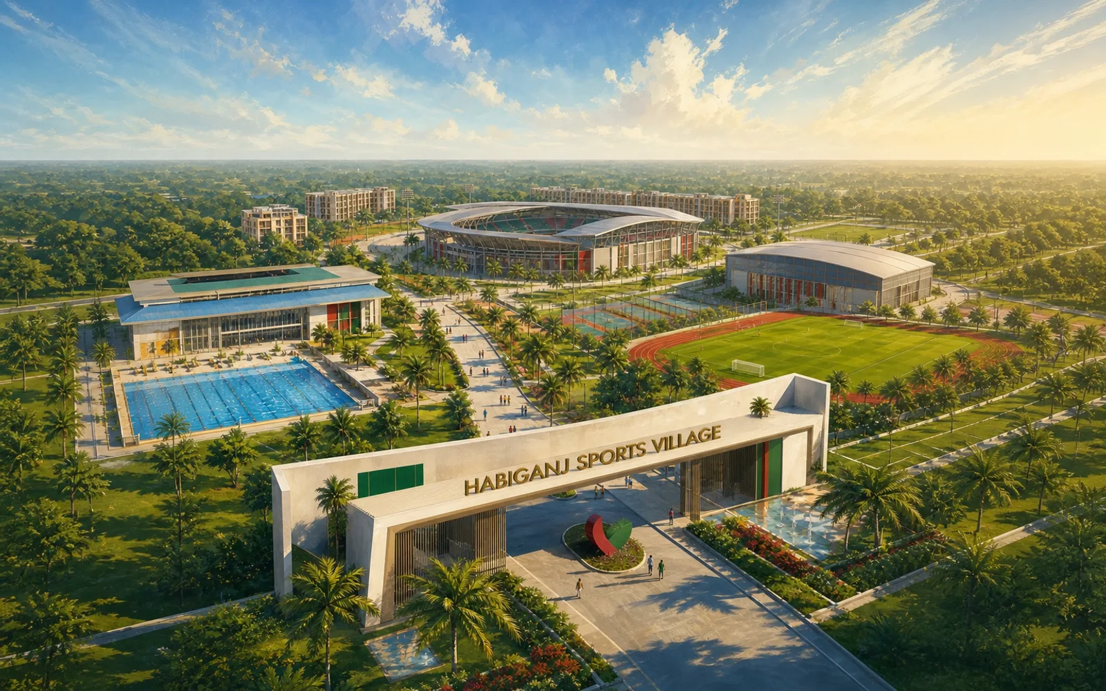 Government plans international standard sports villages in all 64 districts 