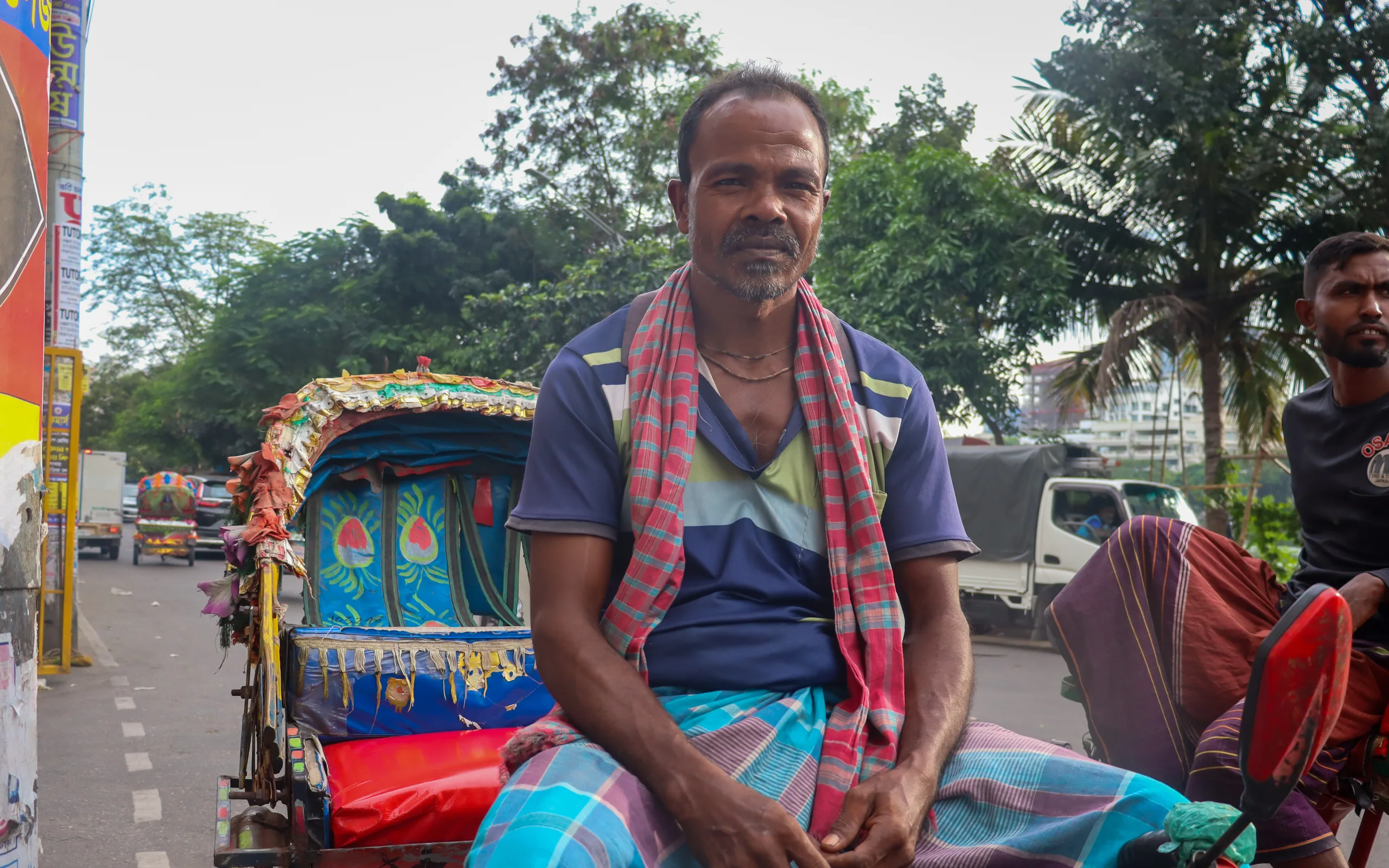 Sushil Chandra Barman, an auto-rickshaw driver, says removing battery-powered auto-rickshaws would leave drivers like him with no choice.