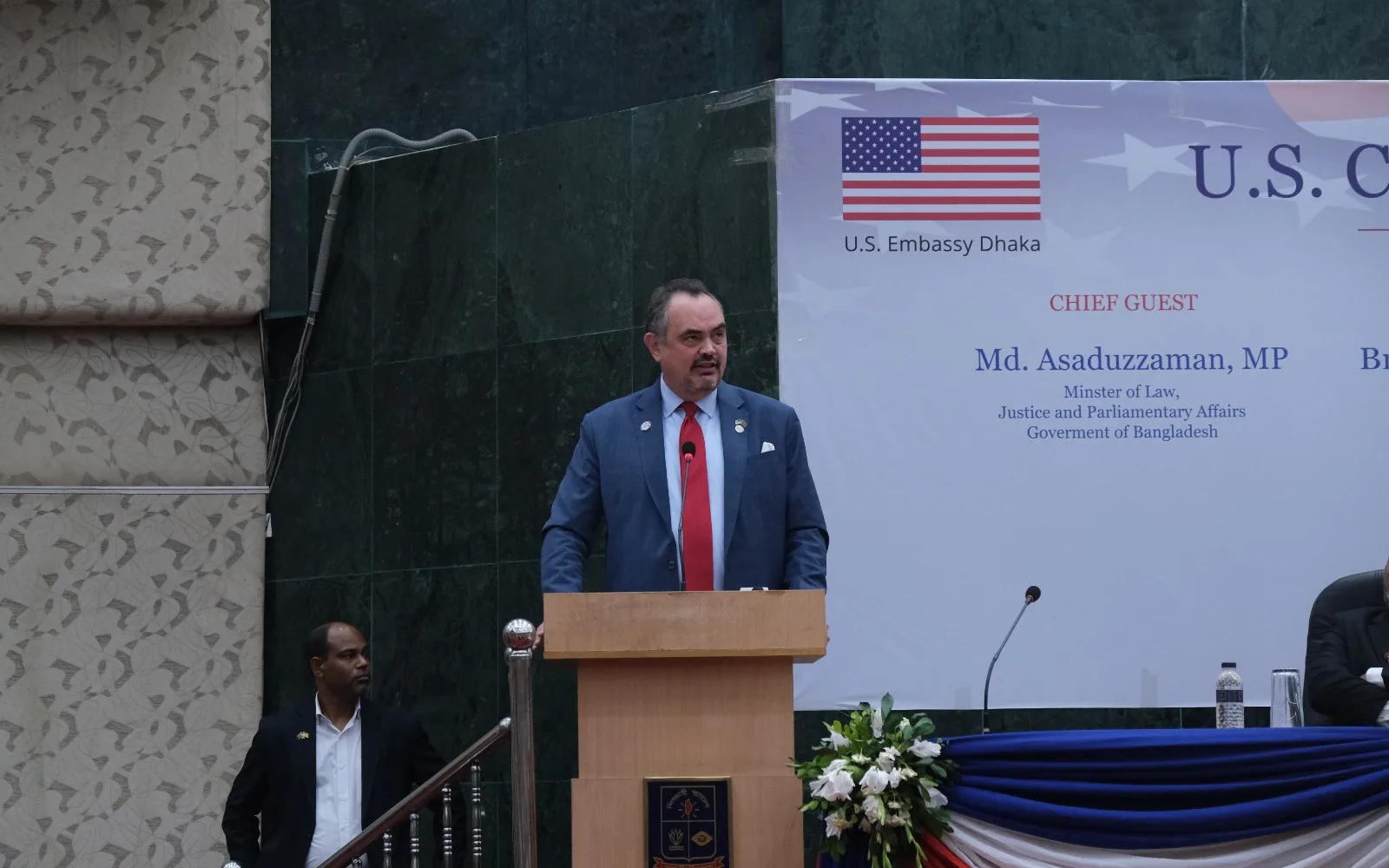 Democracy endures by managing disagreement, says US Ambassador