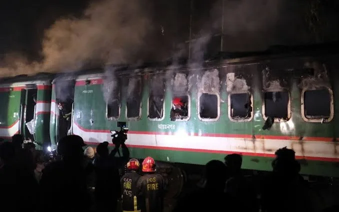 26 Blasts, 9 Vehicle Fires, 1 Train Arson Hit Dhaka in Four Days