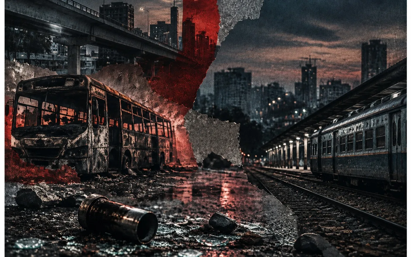 26 Blasts, 9 Vehicle Fires, 1 Train Arson Hit Dhaka in Four Days