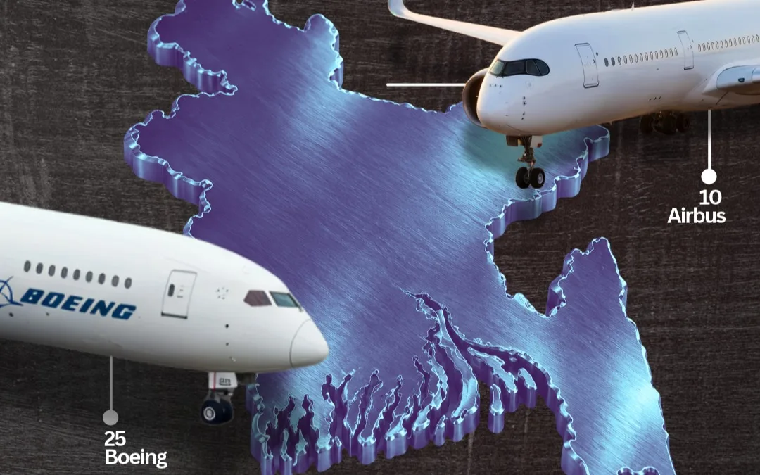 Bangladesh to Add 10 Airbus Jets to Biman’s Boeing Expansion