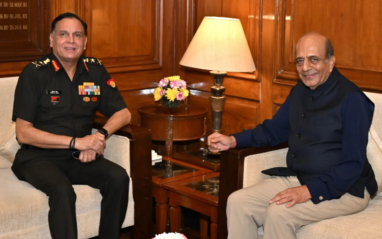 Trivedi Meets India’s Army Chief for Defence Talks 