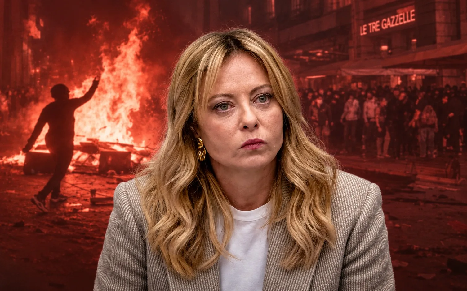 PM Meloni Urges Opposition to Condemn Violence as Cost-of-Living Protests Turn Violent in Italy