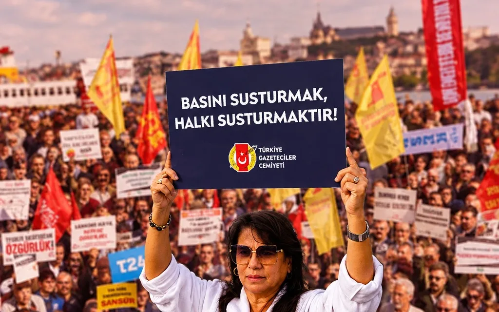 ‘We Will Not Be Silenced’: Thousands Rally for Press Freedom in Turkey